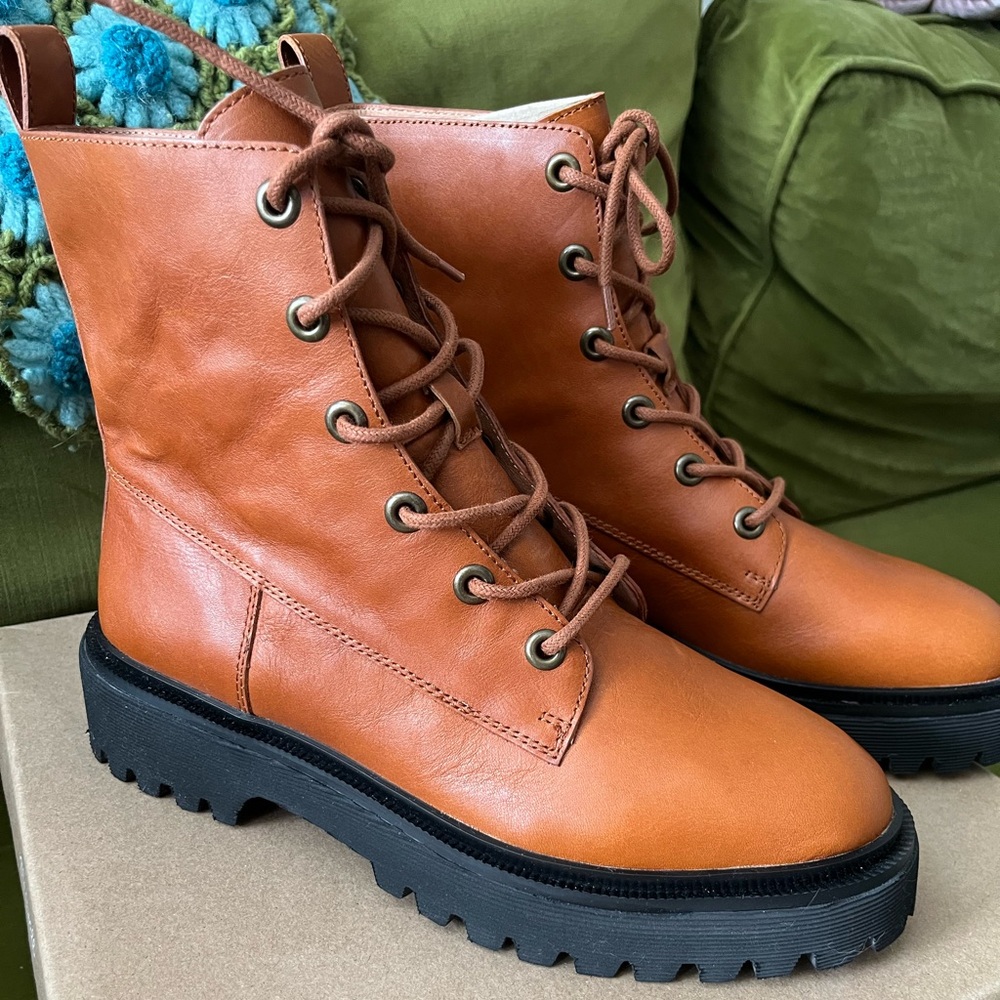 Madewell Rayna Lugsole Boots NWT